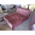 Vintage Velvet Togo Chaise Lounge Couch Modulare Sofa